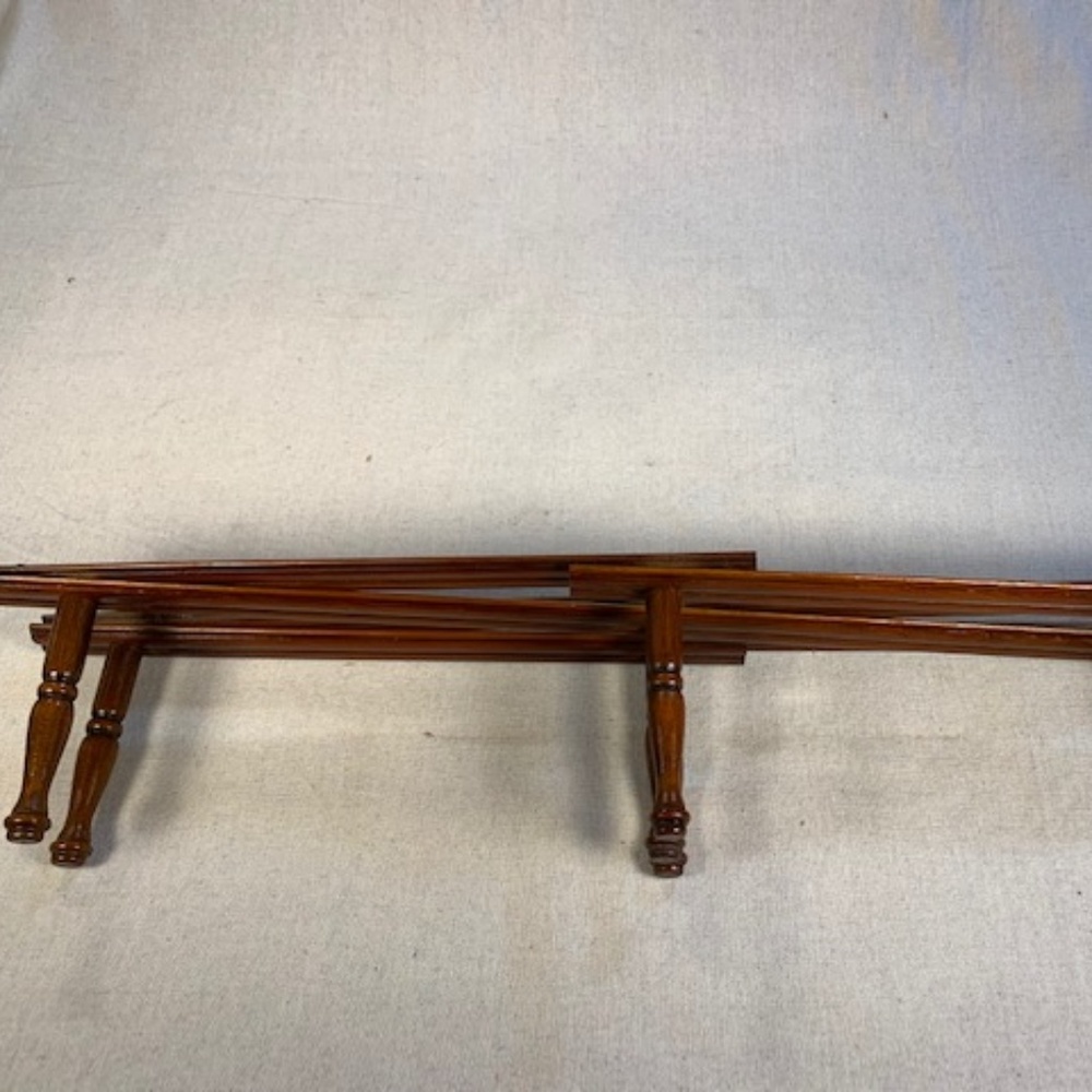 VG Vintage Wood Accordion Mug Display Peg Rack - Picture 9 of 10